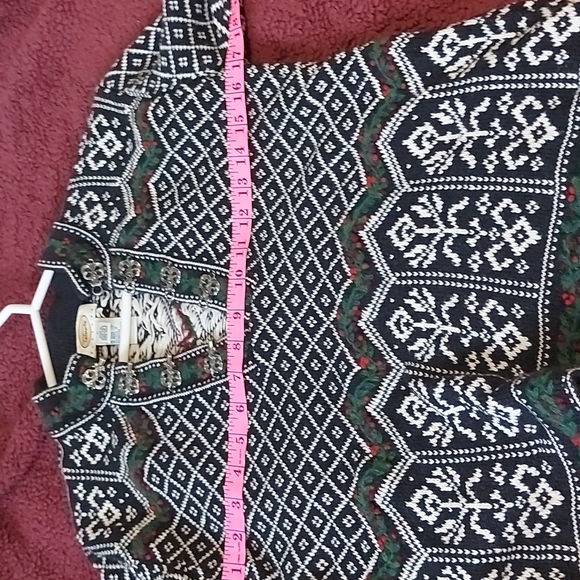 Talbots petite small 100 % cotton Christmas holiday sweater - Picture 7 of 10